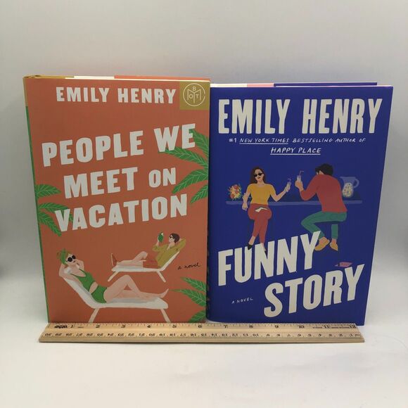 Emily Henry Hardcover Book Bundle Funny Story People We Meet on Vacation Romance - Picture 12 of 14